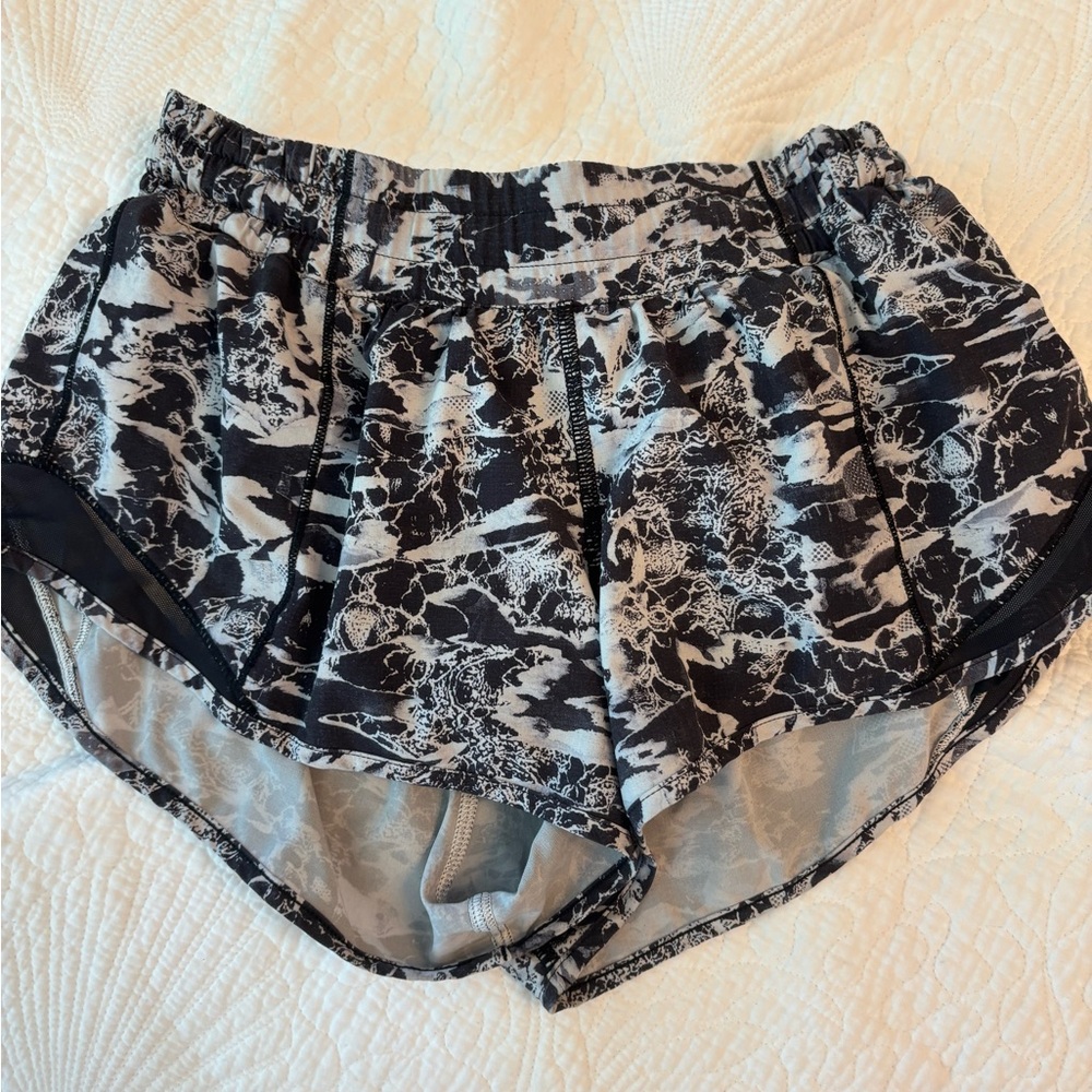 lululemon athletica Black and Gray Athletic Shorts
